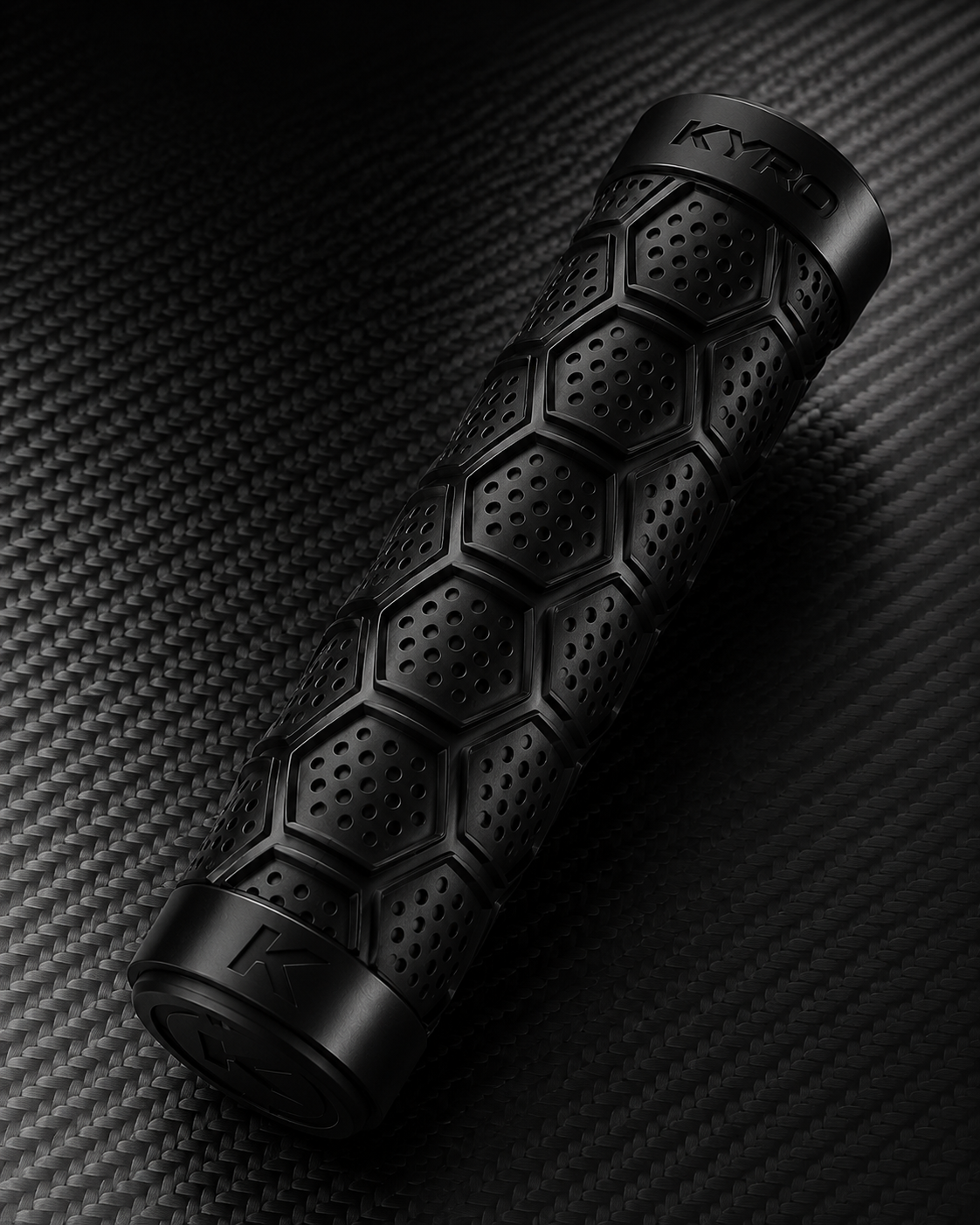 Black KYRO grip on carbon fiber